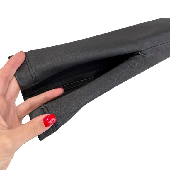 NWT $995 Helmut Lang Black Onyx Leather Skinny Legging Stretch Zip Pants sz 4 - Picture 11 of 16